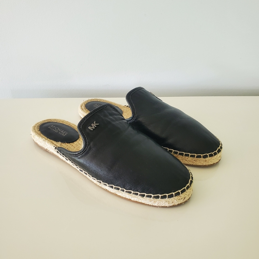Michael Kors Leather Espadrille Mules Size 6 - Picture 4 of 7